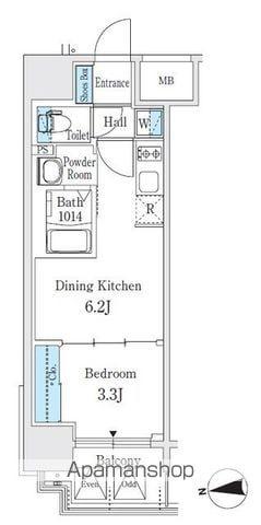 PONANT鶴舞公園(1DK/3階)の間取り写真
