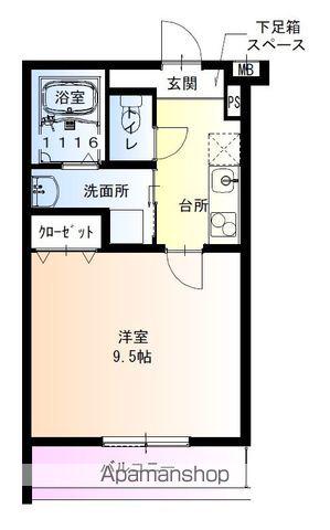 フジパレス堺鳳駅北Ⅱ番館(1K/1階)の間取り写真
