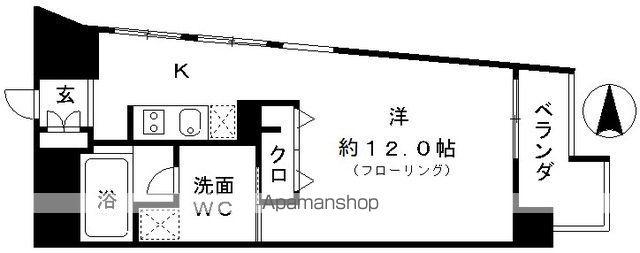 レジディア東桜2(ワンルーム/8階)の間取り写真