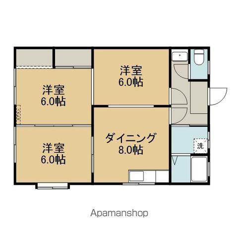 井手ハイツ(3DK/1階)の間取り写真