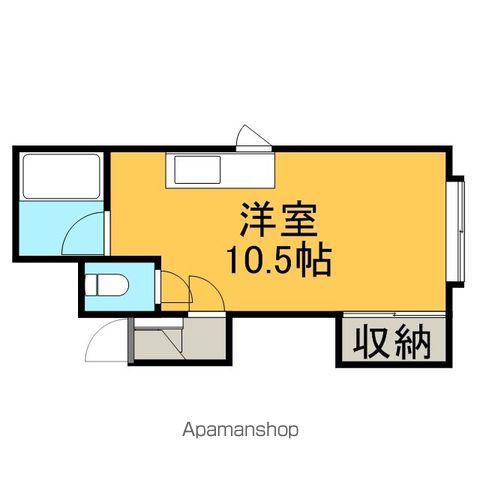 ベイ桂岡(ワンルーム/1階)の間取り写真
