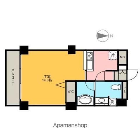 スクエア名駅南(ワンルーム/8階)の間取り写真