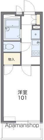 レオパレスアグレアブル(1K/1階)の間取り写真