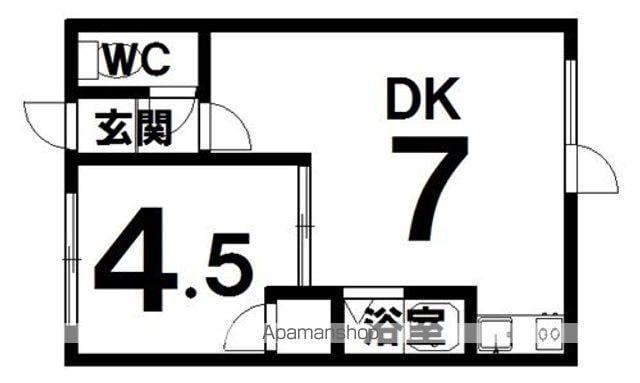 伊藤マンションⅡ(1DK/1階)の間取り写真