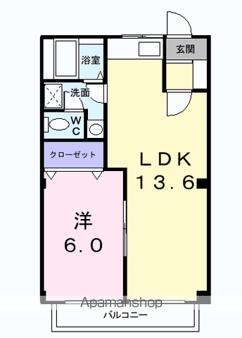 DAIMARU.Ⅱ(1LDK/1階)の間取り写真