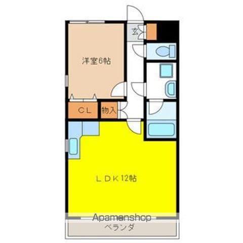 シーバンス(1LDK/4階)の間取り写真