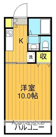 パレ・ド・メナール A棟(1K/2階)の間取り写真