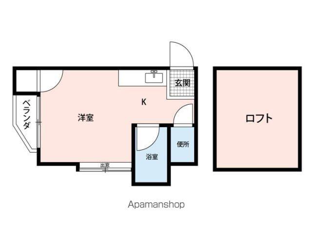 マキシム空港前Ⅰ(ワンルーム/1階)の間取り写真