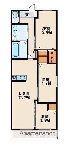 ウェーバーソレイユ・Y(3LDK/2階)の間取り写真
