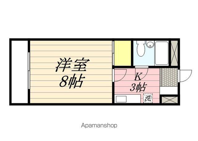 マインハイツ(1K/3階)の間取り写真