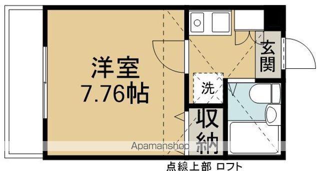ニッショウハウスⅢ(1K/2階)の間取り写真
