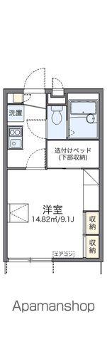 レオパレスOSHIMA(1K/1階)の間取り写真