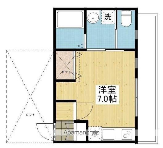 LA VIE BELL(ワンルーム/2階)の間取り写真