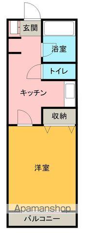 メゾン22(1K/1階)の間取り写真