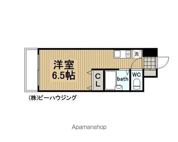 ダジュール(ワンルーム/2階)の間取り写真