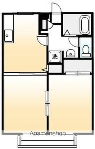 サライ21 ペット(2DK/1階)の間取り写真