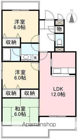 マイレーミアサミⅡ(3LDK/3階)の間取り写真