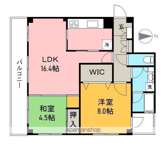 ミラドール(2LDK/1階)の間取り写真