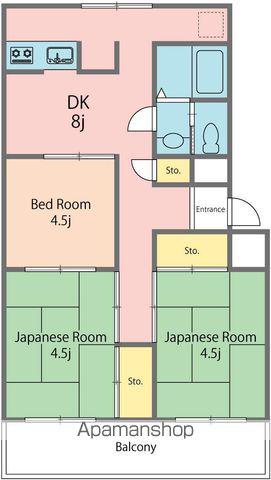 メゾンヒロシマ(3DK/3階)の間取り写真