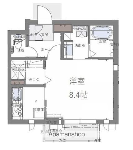 リアル銭座町(1K/2階)の間取り写真