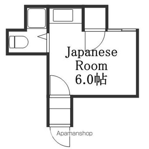 メゾンアサノA(ワンルーム/2階)の間取り写真