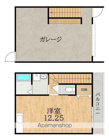木津清水GH(ワンルーム/1階)の間取り写真