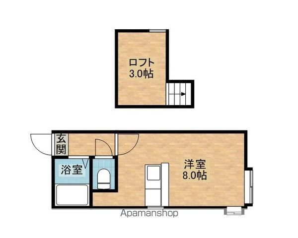 AMS文京台27B(ワンルーム/2階)の間取り写真