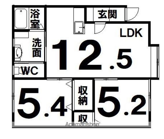 メゾンラズライト(2LDK/1階)の間取り写真
