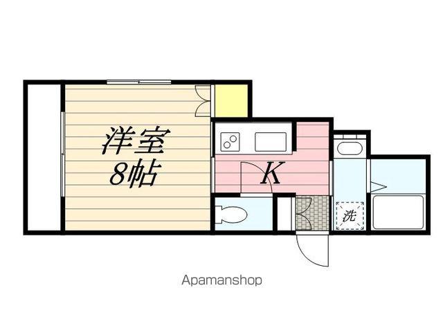 ノーマジーン(1K/1階)の間取り写真