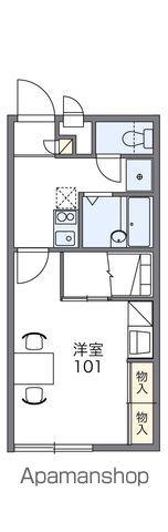 レオパレスLA MAISON(1K/2階)の間取り写真