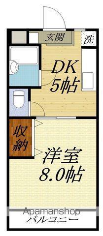 メゾーネマルクI(1DK/3階)の間取り写真