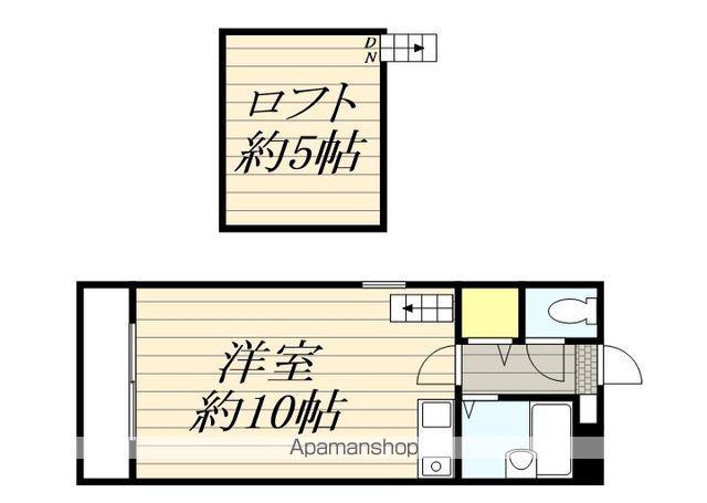ソシエール箱崎(ワンルーム/5階)の間取り写真
