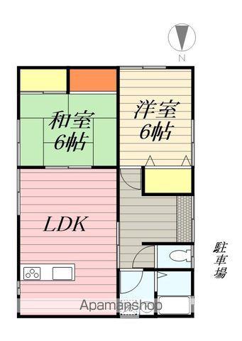 久大本線 田主丸駅 徒歩14分 1階建 築13年(2LDK)の間取り写真