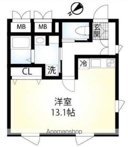 HISUI APARTMENT(ワンルーム/3階)の間取り写真