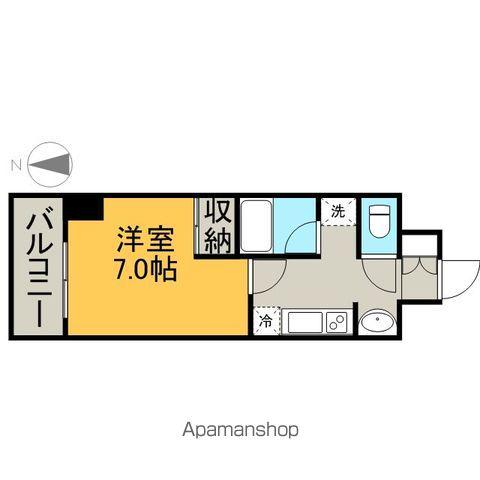 レジデンス名古屋千代田(1K/9階)の間取り写真