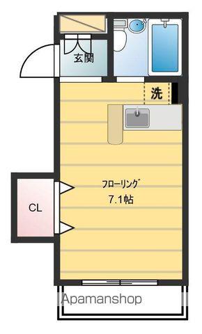 シティメゾンフェニックス住吉(ワンルーム/2階)の間取り写真
