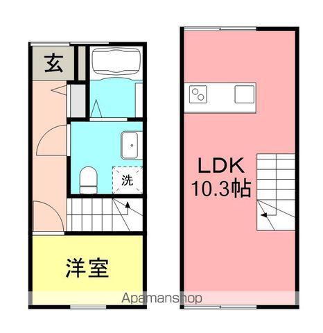 CONTRO B(1LDK/1階)の間取り写真