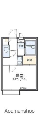 レオパレス平和台(1K/2階)の間取り写真