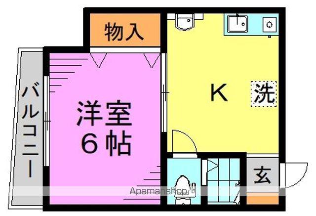 第2萩原ビル(1K/2階)の間取り写真