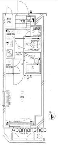 ルーブル鷺宮(1K/4階)の間取り写真