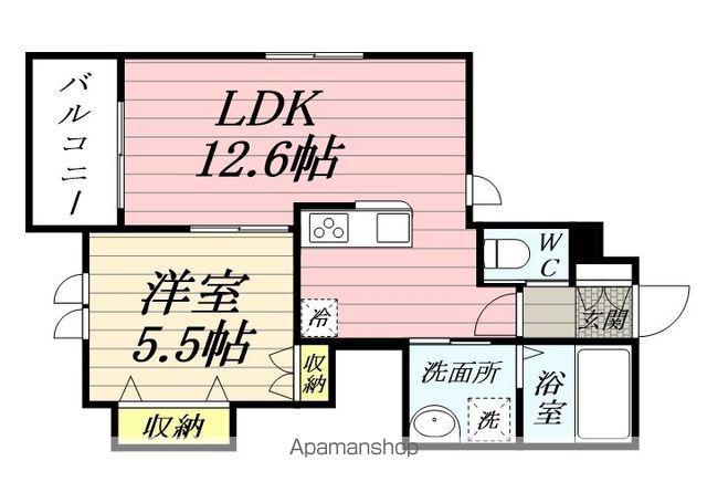DOビル春日ヘーベルメゾン(1LDK/3階)の間取り写真