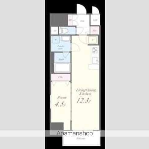 ファンファーレKOGANE(1LDK/12階)の間取り写真