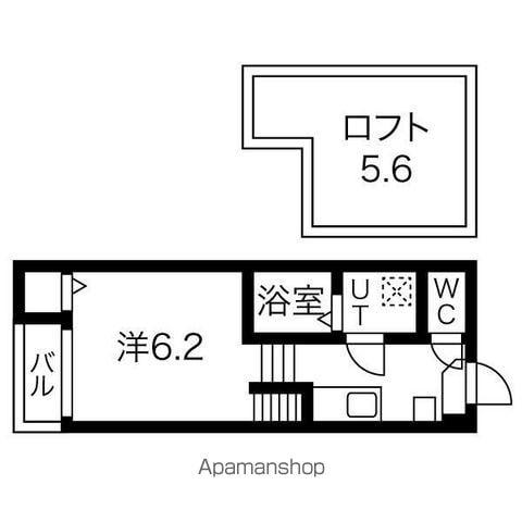 キララハイツ(1K/1階)の間取り写真