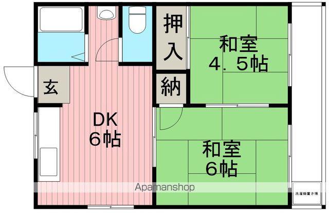 タナカ産業ビル2号館(2DK/2階)の間取り写真