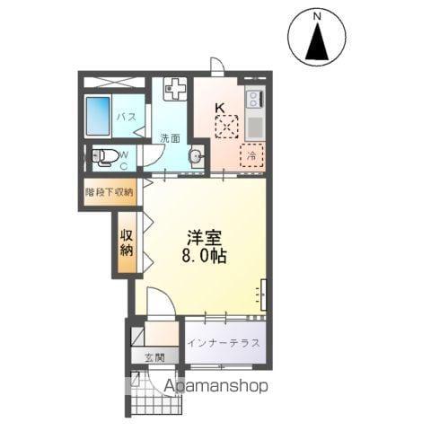 イーストコーポⅡ(1K/1階)の間取り写真