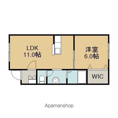 ジョイハウス(1LDK/2階)の間取り写真