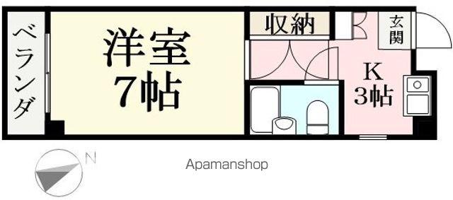 アーバンヒム(1K/1階)の間取り写真