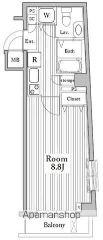 ガラ・ステージ高円寺(1K/1階)の間取り写真