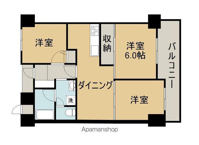 メゾンファースト(3DK/4階)の間取り写真