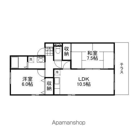 エムロード・I(2LDK/1階)の間取り写真